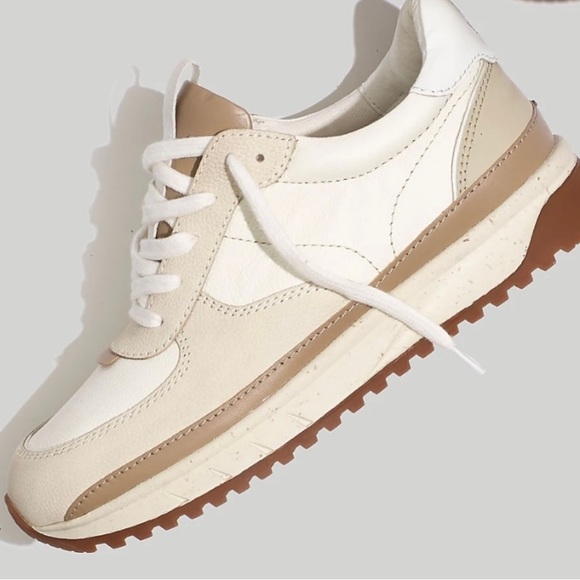 Madewell Kick Off Trainer Sneakers Shoes Antique Cream / Beige Size 7 - Picture 11 of 16